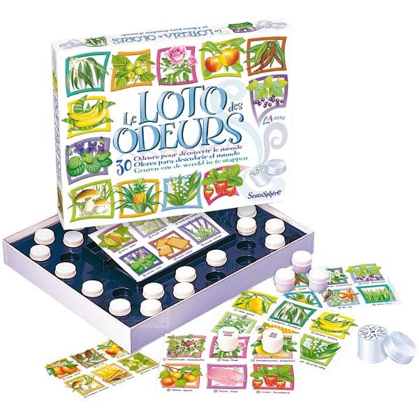 Loto des odeurs  Sentosphère (jeu olfactif) Sentosphère SEN 800101 : Jeux