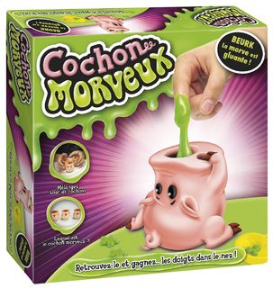 Le cochon morveux, jeu de société de 3 à 4 joueurs A partir de 4 ans.
