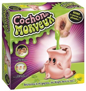 Le cochon morveux, jeu de société de 3 à 4 joueurs  A partir de 4 ans.