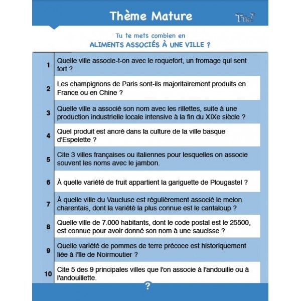 TTMC2 - Tu Te (RE) Mets Combien ? - Jeu de société - Ambiance - Quiz  Culture générale - Jeu de Plateau : : Jeux et Jouets