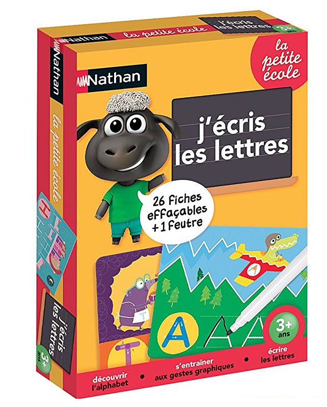 j écris les lettres