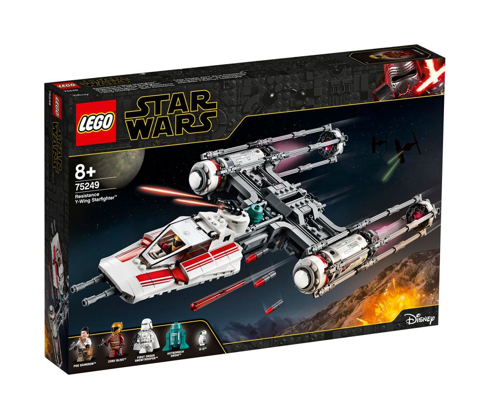 75249,... LEGO-Y Wing Starfighter de la Résistance Star Wars Jeu Aventure