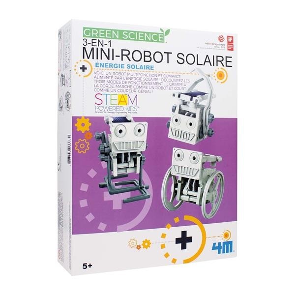 Green Science - Mini Robot Solaire 3 en 1