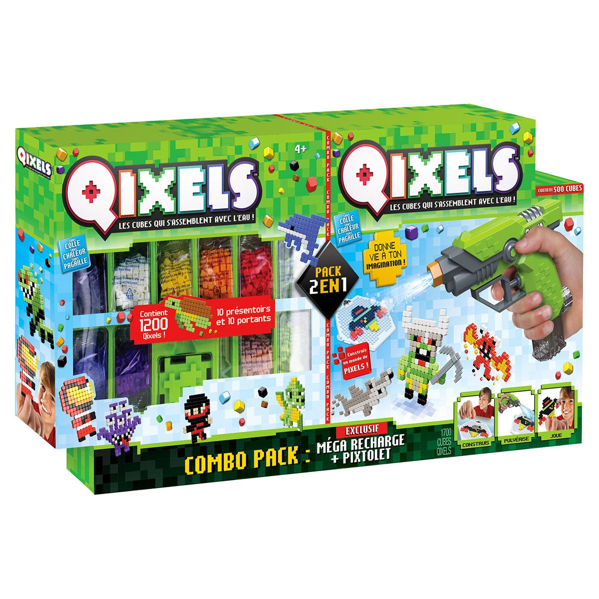 Qixels - Pistolet + Méga Recharge