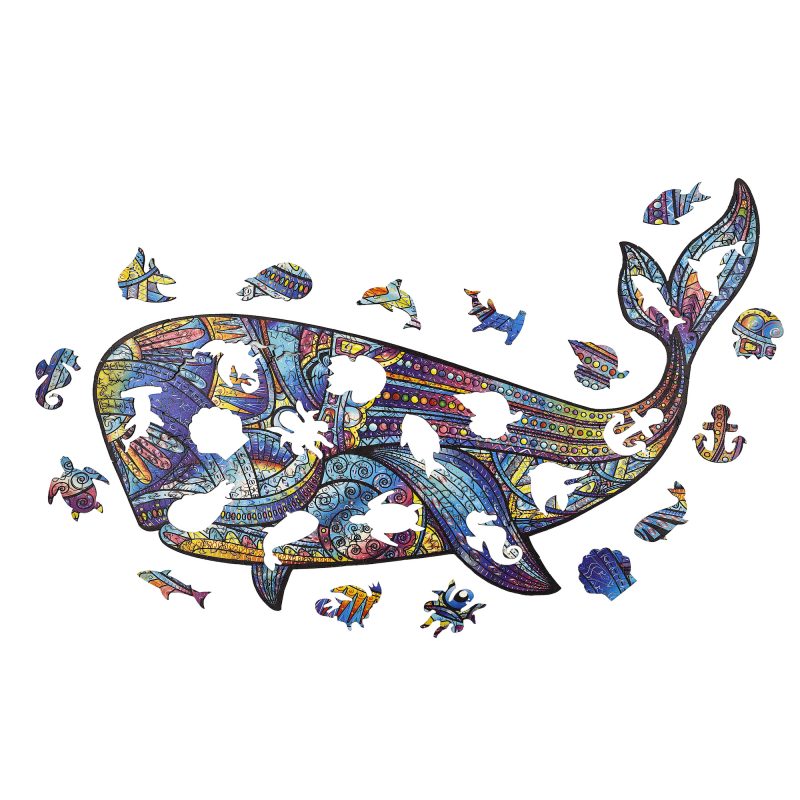 La Baleine rigolote Puzzle en bois