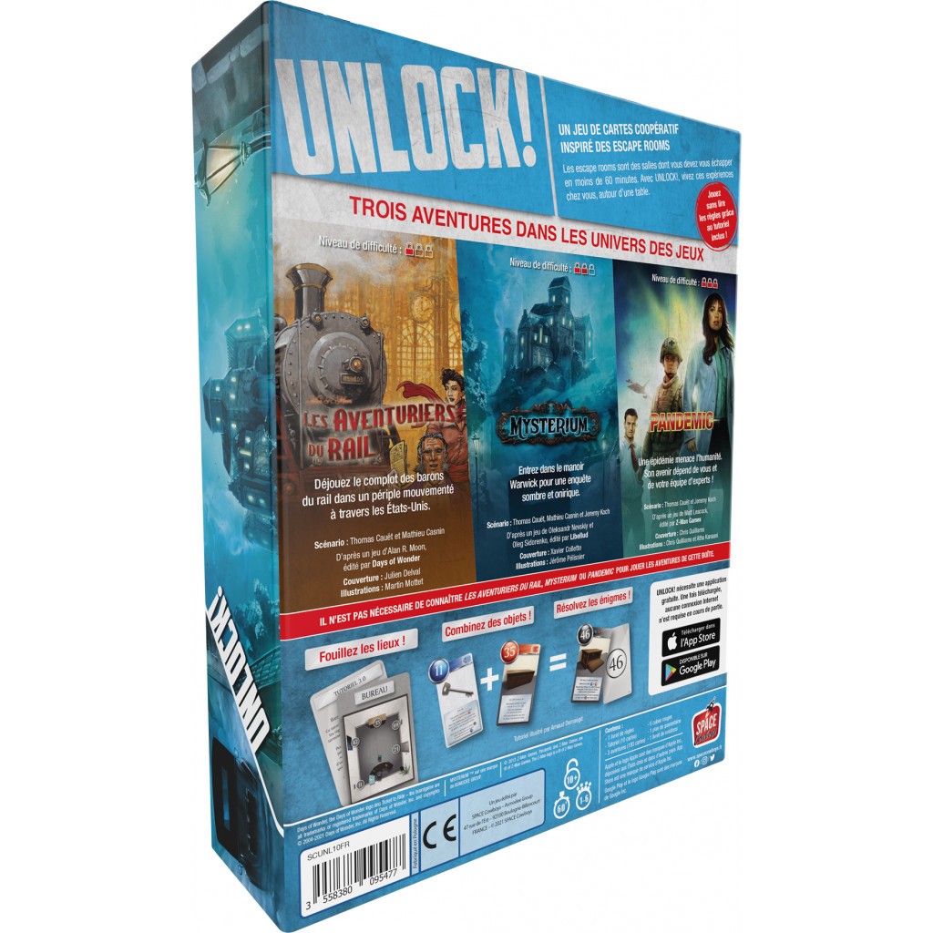 Jeu d'ambiance Asmodee Unlock! Short Adventure 1 : Panique en cuisine