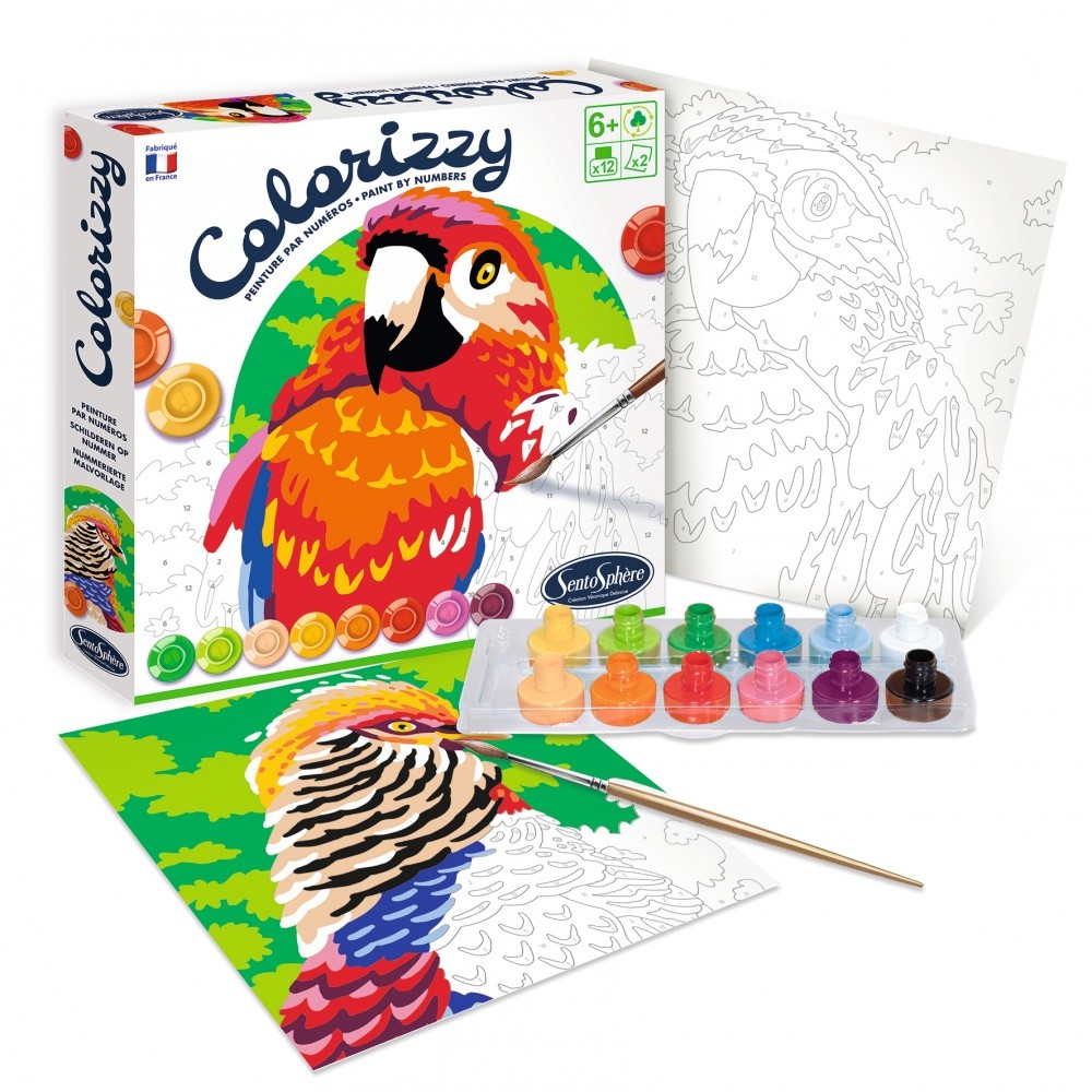 Peinture colorizzy - Sentosphère - Les papillons - Kit enfant