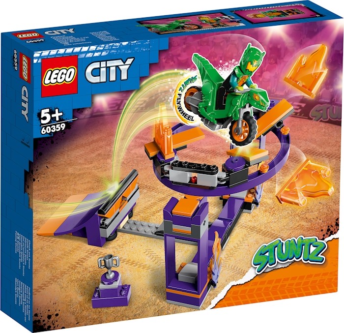 LEGO City Stuntz 60356 La Moto de Cascade de l’Ours, Jouet
