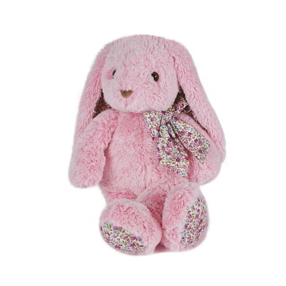 Peluche lapin Copains Câlins rose (25cm) Histoire d'Ours