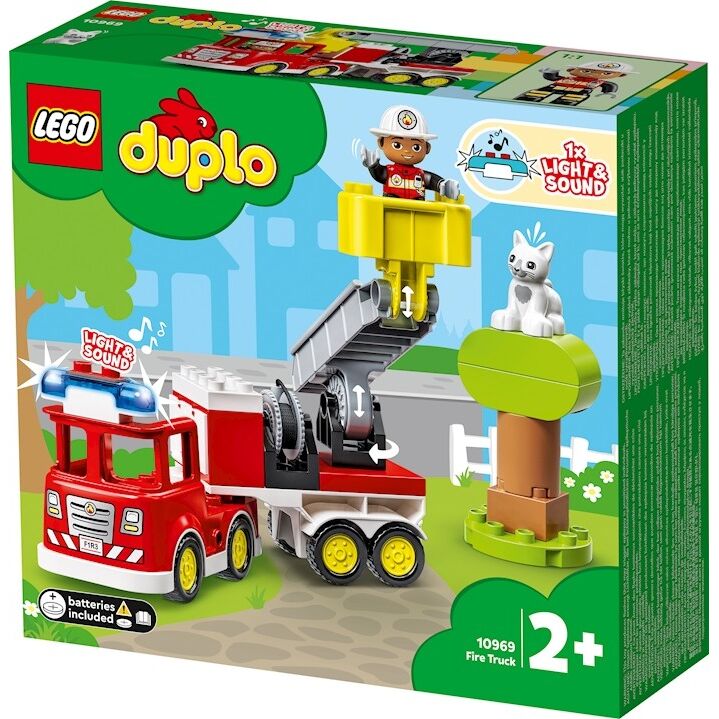 Lego 10970 duplo la caserne et lhelicoptere des pompiers, avec